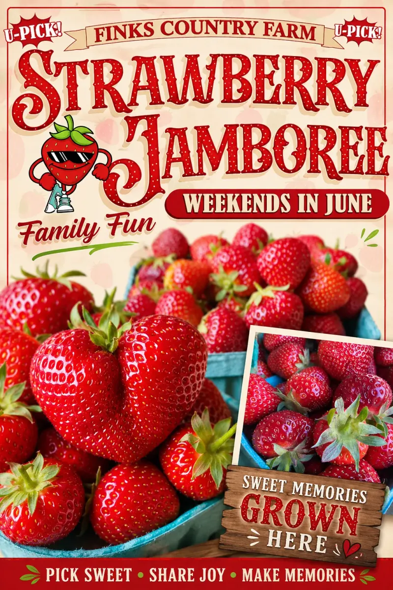 Strawberry Jamboree at Fink's Country Farm — Weekends in June