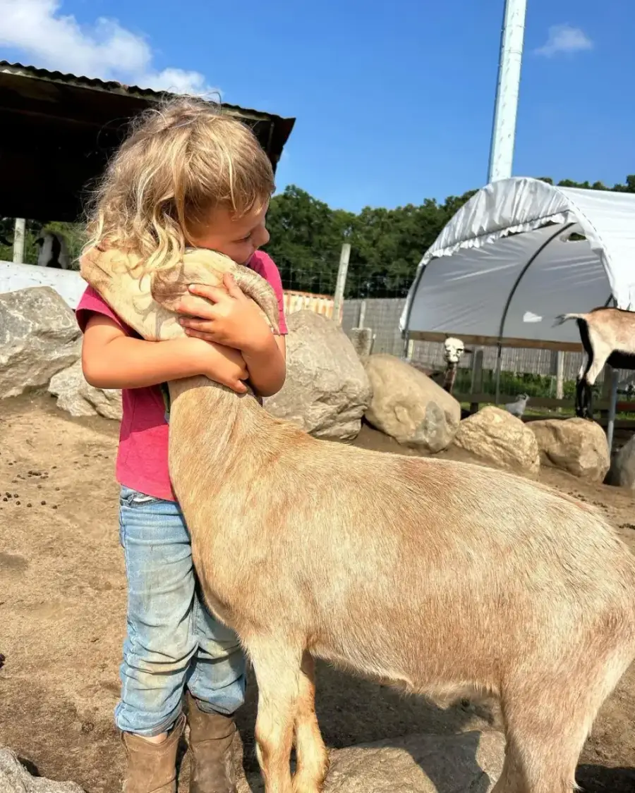 A boy and his goat