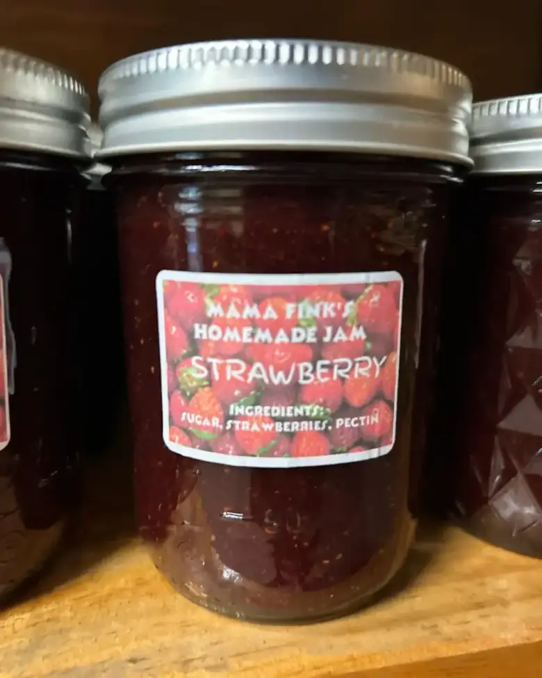 Strawberry jam at Fink's Country Farm